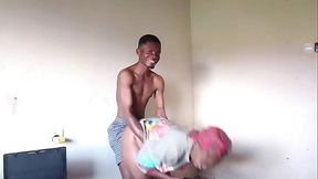 Old mama took BBC from behind