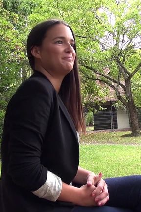 Lovely 19 Year Zoe Shows Her Big Breast During Porn Casting