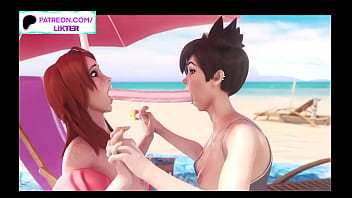 OVERWATCH TRACER HARD BLOWJOB CHALLENGE  HENTAI 60FPS