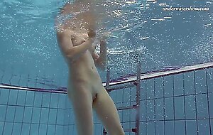 Sexy big tits Lera swimming naked