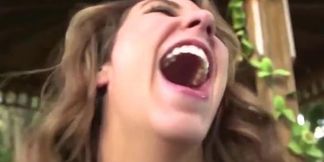 Blonde babe Layla London gets a facial, anal, and creampie