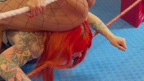 Red Head crushed by ass