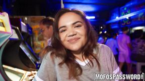 Fresh Naudi Nala takes big dick in nasty fuck at night barcade
