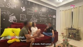 my husband took a new friend to meet me, and he became my steady boyfriend - part 01 with english subtitles.