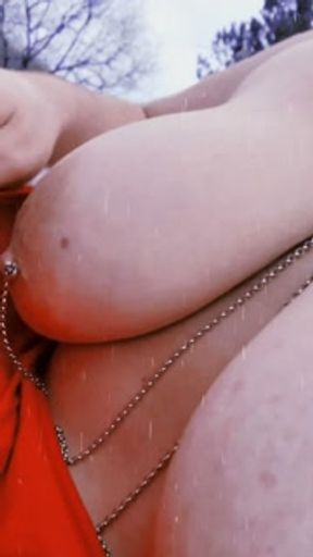 Risky Christmas Day Flashing!!