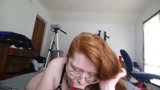 Pale Chubby Goth Girl Smears Her Black Lipstick All Over Your Dick