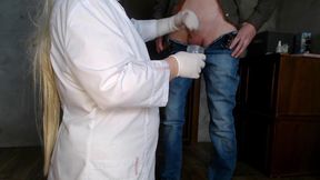 Sexy Plumper Nurse and Cum Analysis