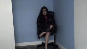 Playing in Leather and High Heels