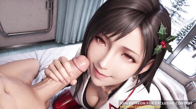3D Animation: Nurse Tifa Can't Wait for Christmas - Your Special Holiday Checkup POV Uncensored Hentai