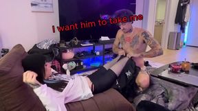 Goth Emo Egirl Stepfamily Femboy Anal POV Creampie Rough Rough Cheating