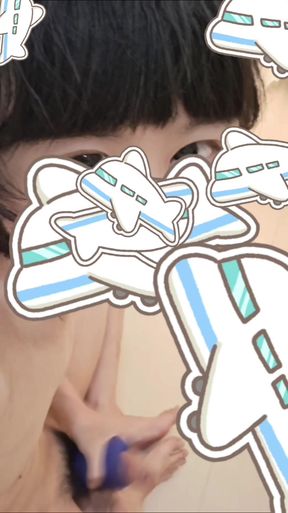 Lovelyboyvideo Cute Male Airplane Face Masturbates Loudly with a Through-type Airplane Cup for the First Time