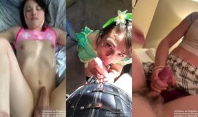 Femboy Fairy Sissy Chokes on Massive Strap Gush Destroyed POV