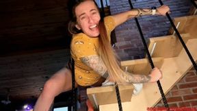 Trapped on the stairs