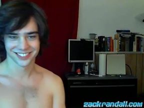 Youthfull defined Zack Randall milks solo and blows a blast on web cam