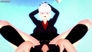 POINT OF VIEW Manga porn Feetjob from Pandemonica from Helltaker