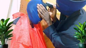 Hot teen babe seduced and chewed by barber's hardcore in the saloon. Enjoyed and fucked so hard till getting CUM, sweet pussy