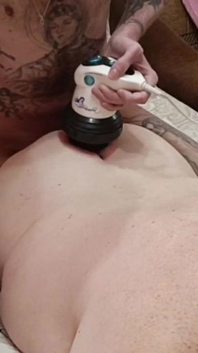 Emotional moment from &quot;I massage my mother-in-law&#039;s back and buttocks and fuck her at the same time, filling her pussy with cum&quot;