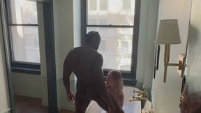 BTS: Euro BBC BULL fucks me in the Hotel Room Bathtub