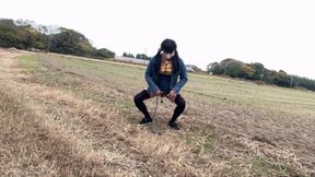 Self-training No. 34: Tight Skirt Lift-up Bra Exposure Walk