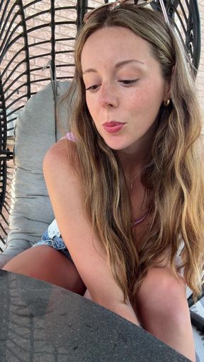 Backyard Orgasm!
