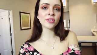 Mouth creampie for petite stepsister who rides BBC in POV