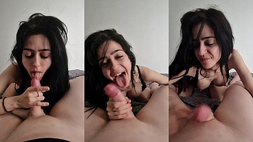 7min of oral pleasure with happy ending