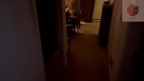 StepMom swallows huge cumload in mouthful of natural tit