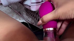 multiple orgasm with powerful suction CREAMY PUSSY????