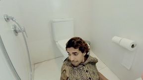 THE DIRTY BATHROOM SLAVE SUFFERING AND BEING PUNISHED WITH TERRIBLE FARTS - BY BELLA CRUEL - CLIP 1