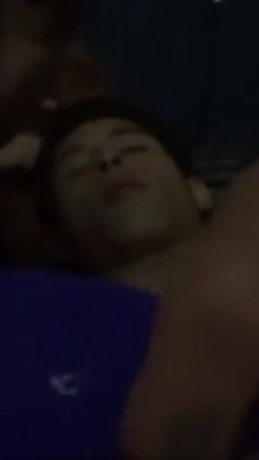 Unforgettable moment from &quot;I turn on my best friend with a blowjob while watching a movie!!&quot;