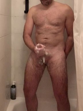 Hard Man Dick in the Bathroom