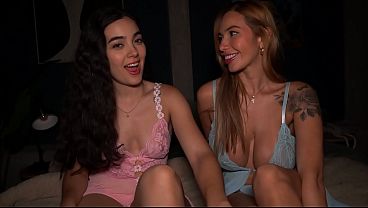 Scissoring with my busty best friend&mdash_we had sex in front of my husband