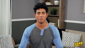 Sean Cody - Latin Eddie Shows off His Big Dick for a Heavy Solo Masturbation Clip in the Room