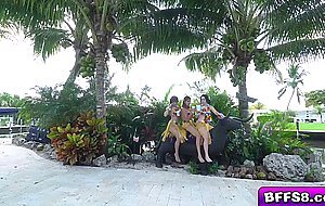 Horny teens sharing their neighbors big hard rock cock