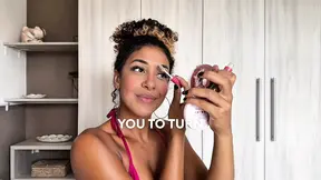 Brazilian Slut's Juicy Ass Twerks & Gags in Nasty POV Ride