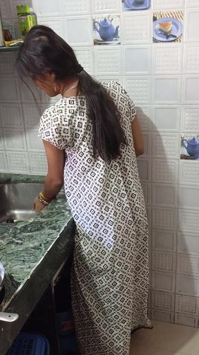 Indian Desi Village Bhabhi Fucked by Brother in Law in the Kitchen
