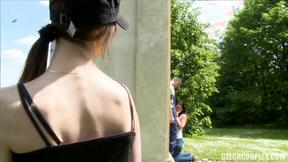 ”Czech Teen Convinced for Outdoor Public Sex”