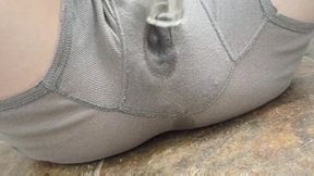 Trans Twink Boypussy Ravaged by Glass Toy Huge Squirt Mess Bathroom