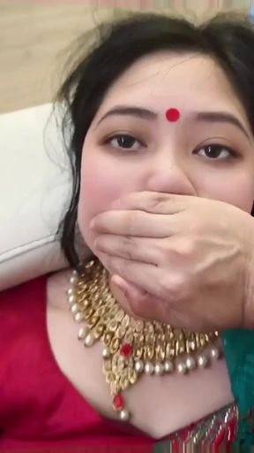 Indian Desi Bhabhi Directing her Porn video while Horny   Clip 1