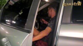 motorista de aplicativo, bate meta rapidinho comendo cuzinho do viado maloqueiro