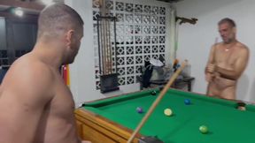 Sr Carmona and Victor Ferraz Playing Naked Billiards