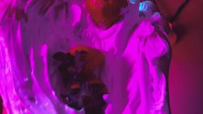 BBW Foot Worship: Whipped Cream Toes Licking &amp_ Sucking