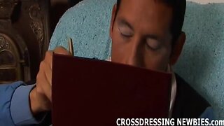 Kinky Latin Crossdresser in Lingerie: Anal, Blowjob, and More!