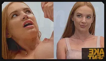 Fiery Redhead Kaisa Nord Office Casting with James Brossman