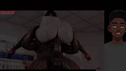 Raven gets pound by a big black dick
