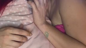 Smoking in the middle of the night in bed - Sleepy face - Marlboro Red
