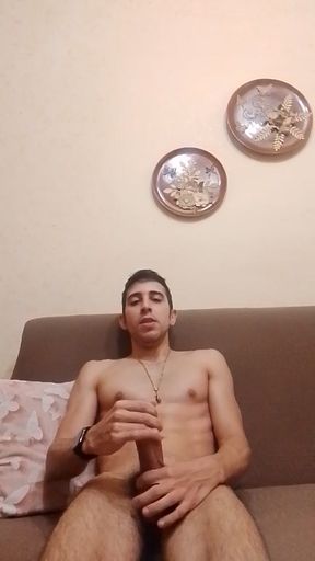 Big cock on the bed