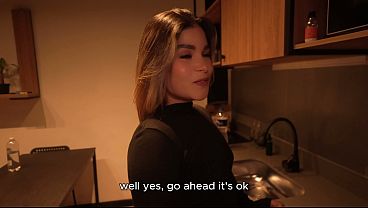 My LATINA STEPDAUGHTER blows me while we watch movies! Papuchizz - Carolina agudelo