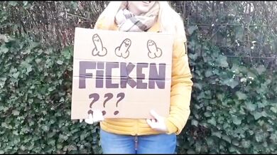 Blonde Student fantasizes fucking stranger in public big boob slime