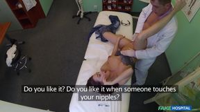 Fake Hospital - Pretty Patient Prepped for Doctor's Oral Medication: a Hot Hospital Encounter
